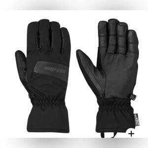 NEW MENS Black SKI-DOO MOUNTAIN Waterproof Conductive GLOVES Large $80